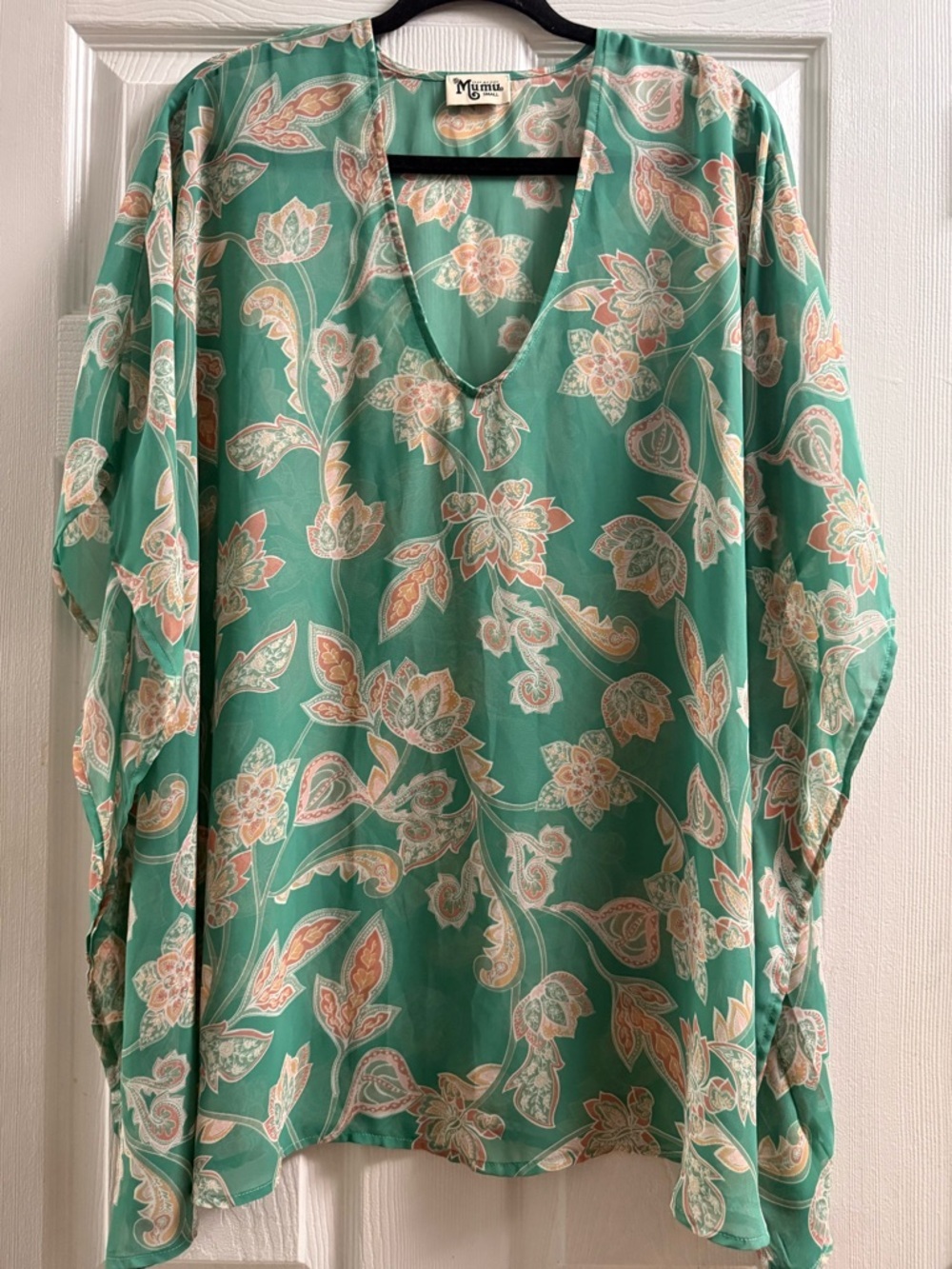 Show Me Your Mumu Peta Tunic Green Paisley Size Small